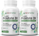 Tera Herbs Super Prostate 3X - Bladder Control, Hormone Balance & Support for Extenderd Prostate & Frequent Urination - Prostate Supplements for Men w/Beta Sitosterol not Saw Palmetto (2 Pack)