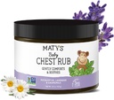 Matys Baby borst Rub, verzachtende congestie Verlossing Vapor Rub voor baby's 3 maanden oud +, Clean & comforting Eucalyptus, Lavendel, & kamille voor slaap, non-GMO, Petroleum Free, Menthol Free, 4.5 oz Tub