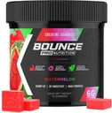 Bounce Pro Creatine Monohydraat Gummies for Men & Women, Low Calorie, 6G of Creatine per Serving, Vegan, Anti-Melting, Gluten-Free, Non-GMO, 2g Creatine per Gummy (72ct, Watermeloen)