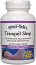 Stress-Relax Kauwbare Tranquil Slaap door Natuurlijke Factoren, Slaapsupplement, Tropische Fruit smaak, 60 tabletten