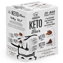 Genius Gourmet Glutenvrije Keto Proteïne Bar, Chocolade Keto Bars, Premium MCTs, Low Carb, Low Sugar (Variety Pack, 20 Tellen (pakket van 1))