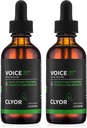CLYOR Voice37 - Zangers Stem Remedie - 2 Pack All Natural Herbal Vocal Booster Formula to Lubricate Soothe and Relieve Hearseness Dry Itchy Throat - Enhance singing and Speaking - 2 oz - Voice37