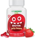 Kids Biotin 5000mcg Jelly Beans Tasty Vitamine B7 Biotin Supplement 