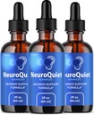 (3 Pack) Neuroquiet Drops - Officiële Neuroquiet dagelijkse gehoorondersteuning Alle natuurlijke schone vloeistof geavanceerde formule voor oorgezondheid, auditieve helderheid en binnenoorbalans beoordelingen, 3 flessen voor 3 maanden
