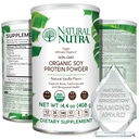 Natural Nutra Organic Vegan Plant Based Soy Protein Source Powder, Ondersteuning Midlife Transition, Ondersteunt bot en verbetert cardiovasculaire gezondheid, glutenvrij, niet GGO, suikervrije 14,4 OZ.