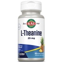 KAL L Theanine 25 mg ActivMelt - Supplément de relaxation, de stress, d'humeur et de focus - Delicious Natural Ananas Saveur avec Stevia - Végétarien - 120 portions, 120 microcomprimés dissolvants instantanés