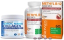 Bronson Marine Collageen Peptides Gehydrolyseerde Proteïne Poeder + Methyl B12 5000 mcg Vitamine B12 Methylcobalamine