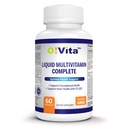 Multivitamine liquide complète, avec une gamme complète de vitamines et minéraux, plus 42 Fruits et mélange végétal, Absorption facile (60 Capsules de liquide végétalien remplies)