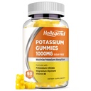Kalium Gummies 1000mg, Maximaliseer Kalium Absoption Blend met Vitamine B6 Magnesium, Kalium Citroen Supplement voor Volwassenen, Suikervrij, 60 Tellen