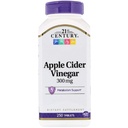 21e eeuw Apple Cider Vinegar, 300 mg, 250 tabletten