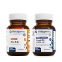 Metagenics Bundle - Zink A.G. & D3 10.000 + K - 60 Tablets zink A.G. for Immune Support, Bone Health, Energy Metabolisme - 60 Softgels of D3 10.000 + K for Immune Support, Heart Health