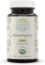 HerbEra Elecampane 60 USDA Biologische Capsules, 500 mg, Gemaakt met Elecampane (Inula Helenium) Gedroogde Wortel (60 capsules)