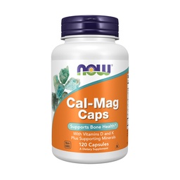 NU Supplementen, Cal-Mag met zink, koper, Mangaan en vitamine D, 120 capsules