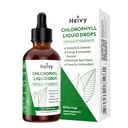 Heivy Chlorofyl Liquid Drops, Liquid Chlorofyl Supplement, Chlorofyl Drops voor Interne Deodorizer, Radiante huid, Detox, Antioxidant, Immune Ondersteuning, Glutenvrij, Natuurlijke smaak - 2 FL OZ