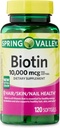 Ikj Biotin Hair/Skin/Nails Health Dietary Supplement Softgels, 10.000 mcg, 120 Tellen
