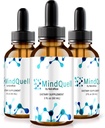 NutraRize (Pack van 3 MindQuell Drops, All-Natural Support Formula, Premium supplement voor ondersteuning Focus en concentratie, Official Mind Quell Gotas Review (90 Servings)