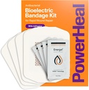 PowerHeal Bio-elektrische Bandage Kit voor wondverzorging & Fast Healing 3 Lagen met/Bio-elektrische Pad, Absorberende Pad, Overtrekken + Wond Hydrogel 