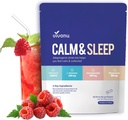 VivoNu Calm & Sleep Powdered Drink Mix Raspberry L Theanine Ksm-66 Ashwagandha Magnesium Glycinate Vitamine D 3 Supplementen voor ontspanning & Focus (VSC M2)
