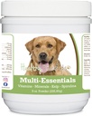 Gezonde Ras Labrador Retriever, Gouden, Multi-Essentials Poeder voor Honden - een ideaal supplement van vitaminen, mineralen en antioxidanten voor uw hond - 8 oz