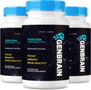 rize labs GenBrain Memory Supplement, GenBrain Extra Strength Hersen Support Capsules, GenBrain Advanced Memory Complex, GenBrain Pure All-Natural Pillen, Gen Brain Reviews (180 Capsules) (Terug van 3)