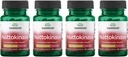 Swanson Nattokinase 2000 Fibrinolytische Eenheden 100 Milligram 30 Capsules Enzyme (4 Pack)