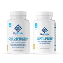 NuEthix Formuleringen Ontgifting en Microbiome Balance Supplement bundel Opti-Pure, 30 porties en Gut Defender+, 90 porties
