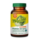 MegaFood Vitamine D3 5000 IE (125 mcg) - Vegetarische Supplementen met Vitamine D3 K2 - Ondersteunt Bones, Tanden, Spieren & Immune Health - Gecertificeerde Non-GMO - 60 Mini Capsules, 60 Servers