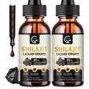 (2-Pack) High Potency Shilajit Pure Himalaya Organic Liquid Supplement, Shilajit Resin Drop for Men & Women, Max Potency 85+ Clean Trace Minerals & Fulvic Acid for Energy, Metabolisme & Immune Support