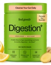 Feel Goods Gut Guardian, Organic Fiber, Probiotic & Prebiotic Powder, Sugar Free, Herbs for Bloat, Gut Health Support, Digestive Health for Men & Women, Non GMO, Vegan, Lemon Ginger, 30 Servers
