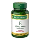 Nature's Bounty Vitamine E 1000 UI Softgels, soutient la santé antioxydante et système immunitaire, 1 service par jour, sans gluten, 60 Softgels (paquet de 1)