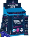 KEY NUTRIËNTEN Electrolytes Powder Packets - Delicious Blue Raspberry 40 Pack Hydration Packets - Travel Hydration Powder - No Sugar, No Calories, Gluten Free - Made in USA