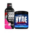PROSUPPS L-Carnitine 3000 Stimulant Free Liquid Shots (Dragon Fruit) en Mr Hyde Signature Series Pre-Workout Energy Powdered Drink (Blue Razz) Bundel