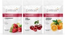 Vier vitamines Bariatrische Multivitamine Zachte Kauwen - Essentiële Vitaminen & Mineraal, Suiker & Glutenvrij - Gastric Bypass & Sleeve Gastrectomie Supplement - Aardbei/Orange/Cherry (180ct)