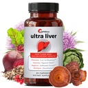 UpWellness Ultra leversupplement voor leverondersteuning en galblaasondersteuning - Aangedreven door TMG, NAC Milk Thistle, en nog veel meer - Leverreiniging Detox & Repair - 60 capsules