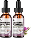 4 Fl Oz - Lever Reiniging Detox & Reparatie vloeibare druppels - 1000mg melk distel Extract Drops Supplement voor leverreiniging & detox, antioxidant, spijsverteringssteun