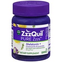 ZzzQuil Pure Zzzs Melatonine Gummies, Slaaphulp, Melatonine 2mg, met kamille & Lavendel, Melatonine Slaap Gummies, Slaapmiddelen voor volwassenen, Wildberry Vanilla Flavored, 24 Slaap Gummies
