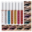 8 gekleurde Glitter Liquid Eyeliner Kleurrijke Set, Delineadores De kleuren Para Ojos, Rainbow White Red Blue Eyeliner Kerstcadeaupakket voor vrouwen Waterdichte langdurige snelle...