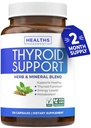 Schildklierondersteuning met jood - 120 capsules (Non-GMO) Verbeter uw energie - Ashwagandha Root, Zink, Selenium, Vitamine B12 Complex - Thyroid Health Supplement voor vrouwen en voor mannen - 60 dagen levering