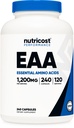 Nutricost EAA-capsules 1200 mg, 240 capsules - essentiële aminozuren, 120 porties - non-GMO, glutenvrij en veganistisch