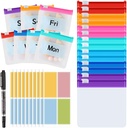 MARFOREVER 25 Pcs Pill Pouch Small Pill Bags Reusable Medicine Organizer Travel Pill Container Storage Pill Case with Slide Lock 14 Pcs Plastic Medicine Bags 10 Pcs Sheets Labels and A Marker