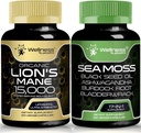 WELNESS LABSRX Irish Sea Capsules - Lions Mane Supplement Capsules 15.000mg