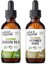 Wild & Organic Green Tea Tinctuur 2 fl oz & Licorice Tinctuur 2 fl oz