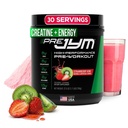 JYM Supplement Science Pre JYM Strawberry Kiwi Pre Workout Powder - BCAA's, Nootropics, Creatine HCI, Citrulline, Beta-Alanine, Betaine, Taurine, Huperzine 30 Servers