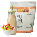 Brandstof Vegan Protein Poeder Fruitsmaak - 21g van eiwit Elke portie, Heerlijke plantaardige blend voor spiergroei, vervaardigd van erwt, met Vegan D3, Geen kunstmatige smaken, Glutenvrije
