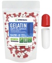XPRS Nutra Size 2 Empty Capsules - 500 Count Empty Gelatin Capsules - Pills DIY Capsule Filling - Pure Bovine Pill Gel Caps for Do-It-Yourself Supplements (Red/White)