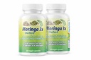 Moringa en Capsulas naturales. Set de 2 frascos. Triple accion, extraida de la planta, fruta y semillas. Alto contenido de proteinas, vitamines y minéraux