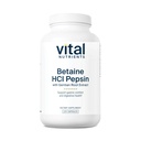 Vital Nutrients Betaine HCL Pepsin avec extrait de racine gentienne Formule enzymatique digestive pour soutenir la digestion des protéines et l'absorption des nutriments*