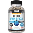 Kaya Naturals - Neuro Brain for Memory & Focus - Nootrope Energy Capsule - Nootrope Brain Support Supplement - Focus & Concentration & Learning Accuracy - Cognitieve functie - 180 Tel.
