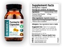 DR WAKDE'S Kurkuma Capsules (Curcuma Longa, 60 Veg Caps, Plant-Based Supplement, Ayurvedic Herb, All Natural, Vegan)