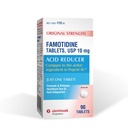 Glenmark Therapeutics Comprimés de famotidine de résistance originale, 10 mg, Réducteur acide pour le soulagement des brûlures d'estomac, 90 Compte